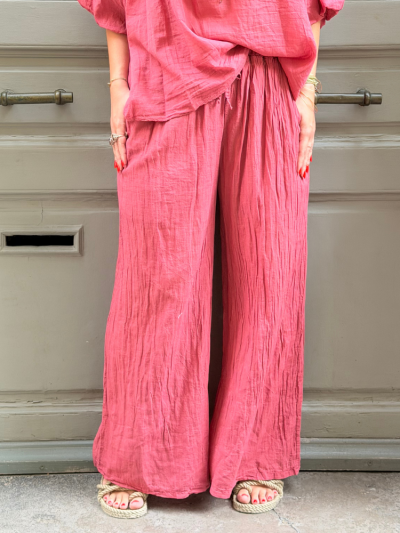 Pantalon BLIZ  framboise