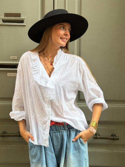 Chemise FLORA blanc