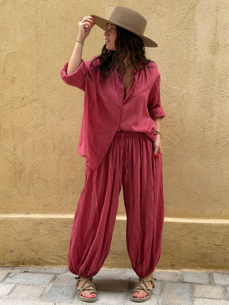 Pantalon BILL framboise