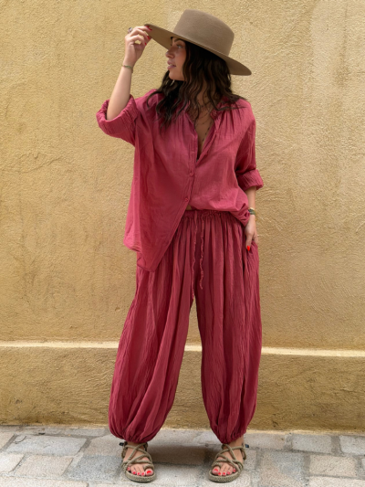 Pantalon BILL framboise