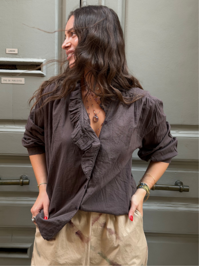 Chemise FLORA choco