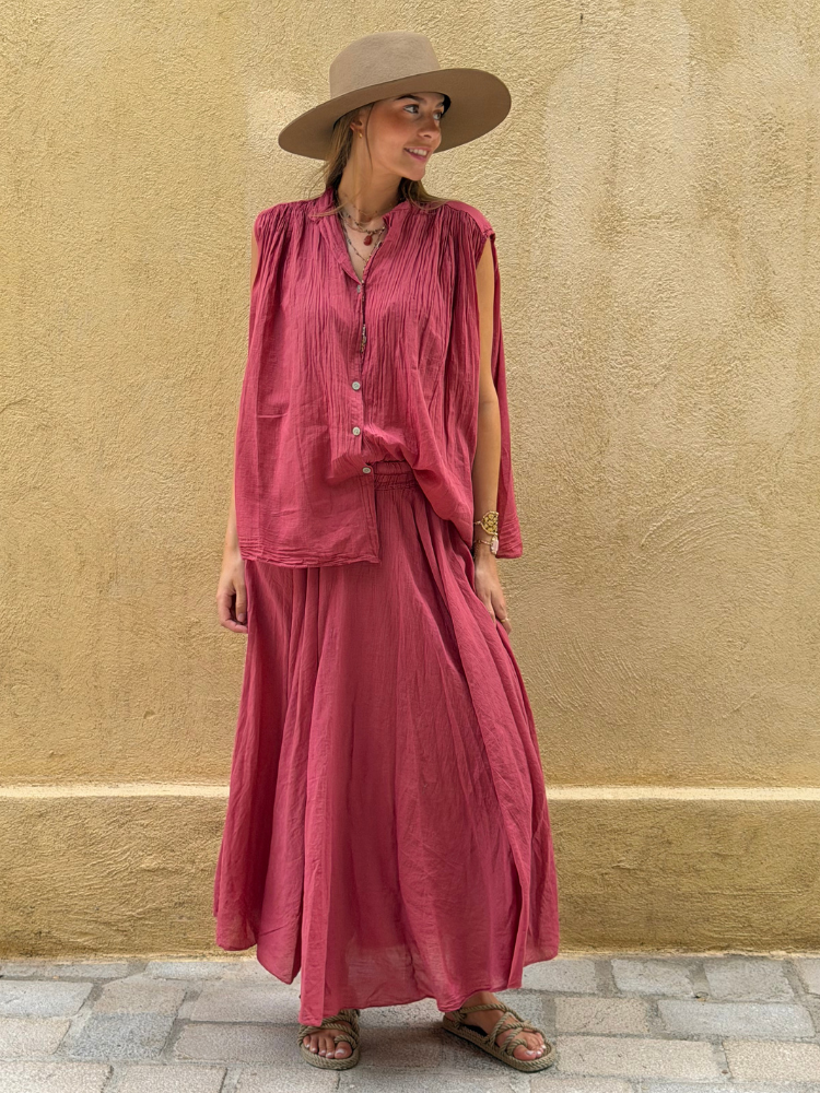 Chemise TESS framboise