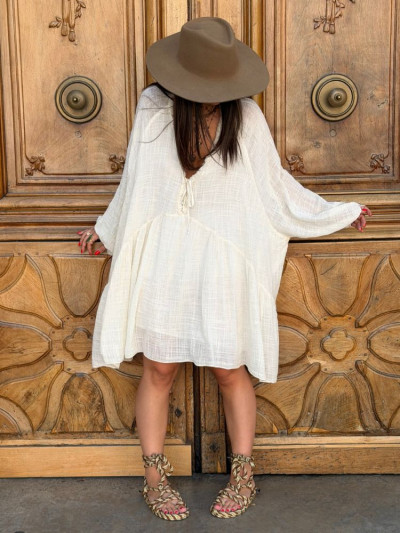 Robe MEREGLINA écru