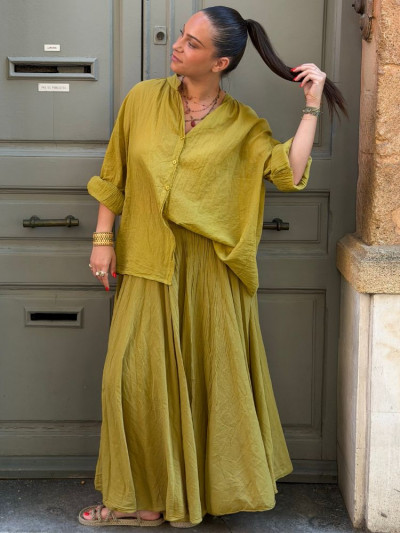 Chemise EDEN vert frog