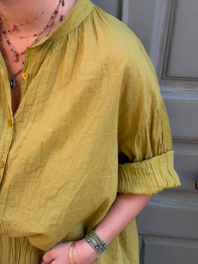 Chemise EDEN vert frog