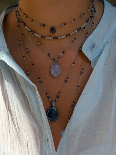 Petit talisman LUCIE iolite