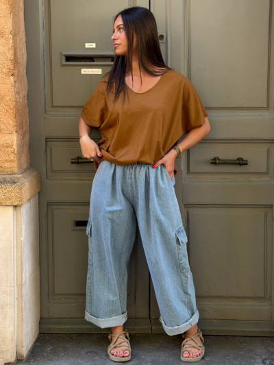T-shirt TILLY caramel 2