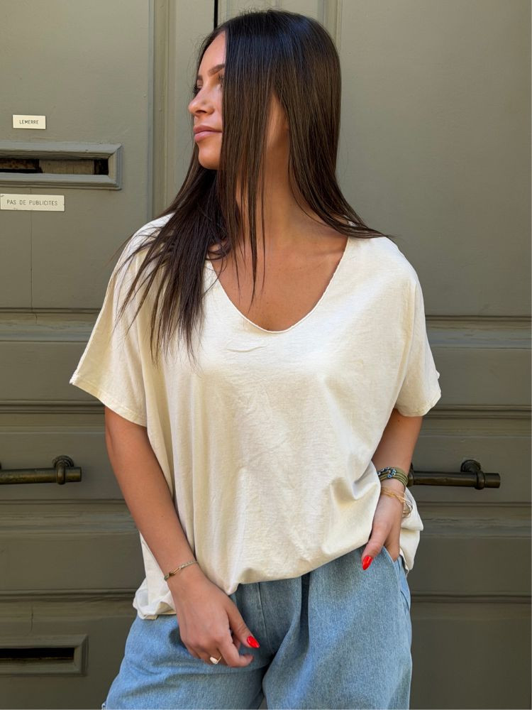 T-shirt TILLY écru