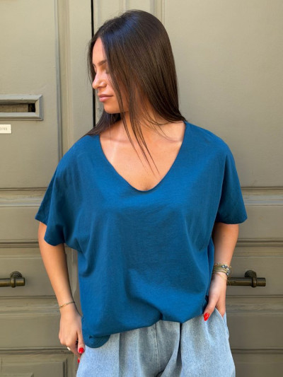 T-shirt TILLY bleu canard