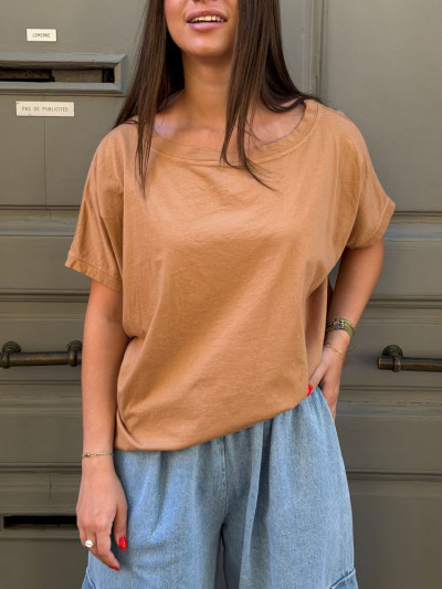 T-shirt NINE camel