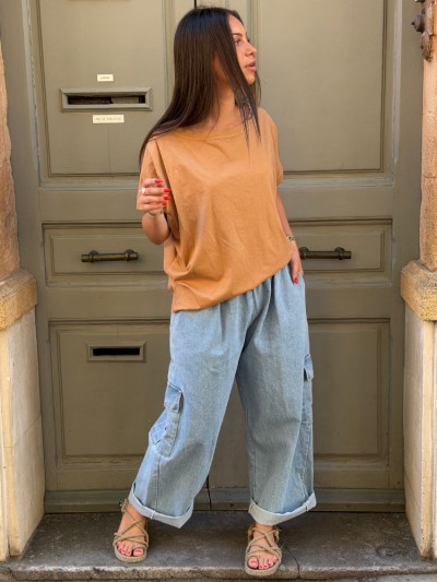 T-shirt NINE camel 2