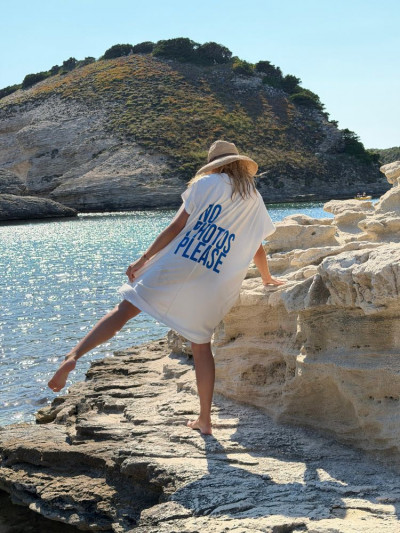 Robe t-shirt LORETO blanc
