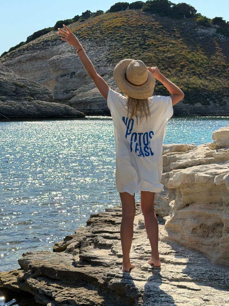 Robe t-shirt LORETO blanc