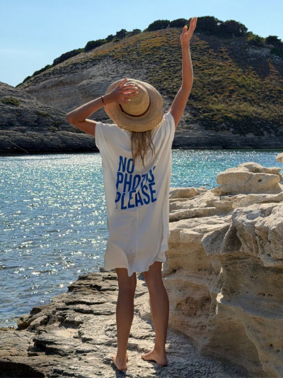 Robe t-shirt LORETO blanc