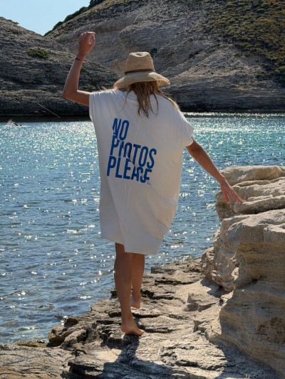Robe t-shirt LORETO blanc