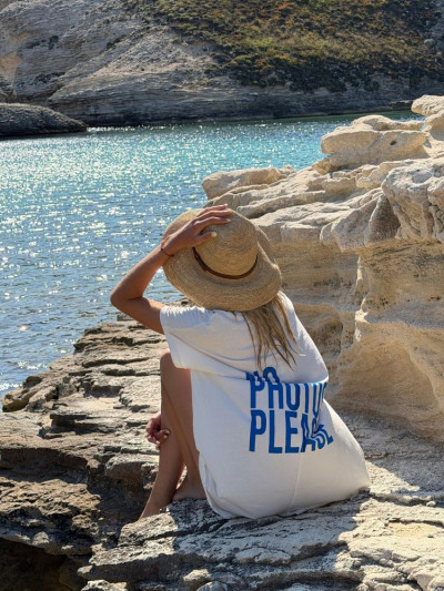 Robe t-shirt LORETO blanc