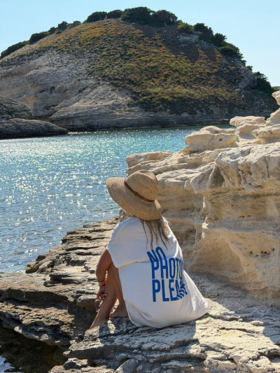 Robe t-shirt LORETO blanc