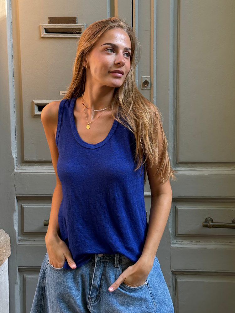 Débardeur JOY bleu electrique