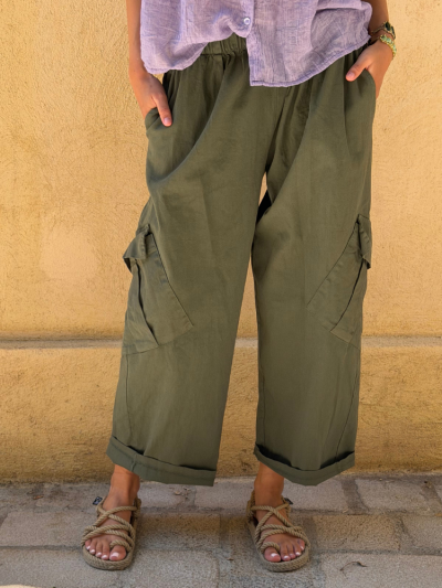 Pantalon SOLINE kaki