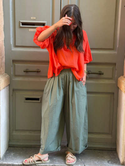 Pantalon NILA kaki