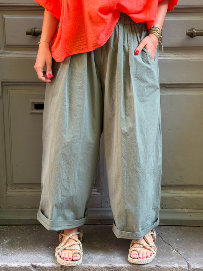 Pantalon NILA kaki