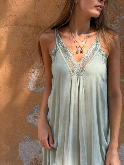 Robe JENA vert sauge 2