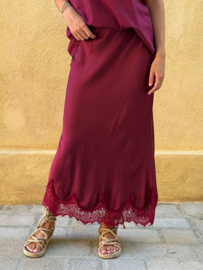 Jupe CELINE bordeaux