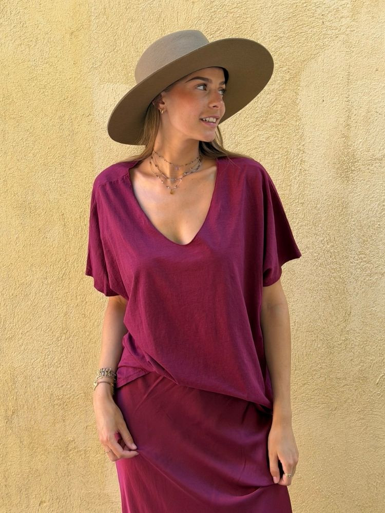 T-shirt TILLY bordeaux