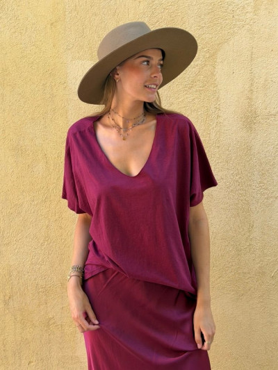 T-shirt TILLY bordeaux