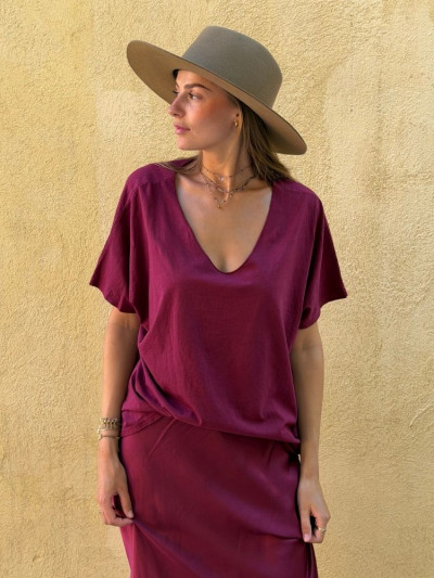 T-shirt TILLY bordeaux