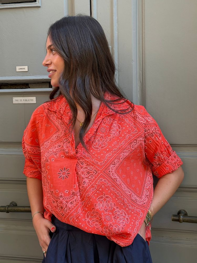Chemise BANDANA orange