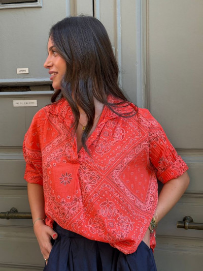 Chemise BANDANA orange