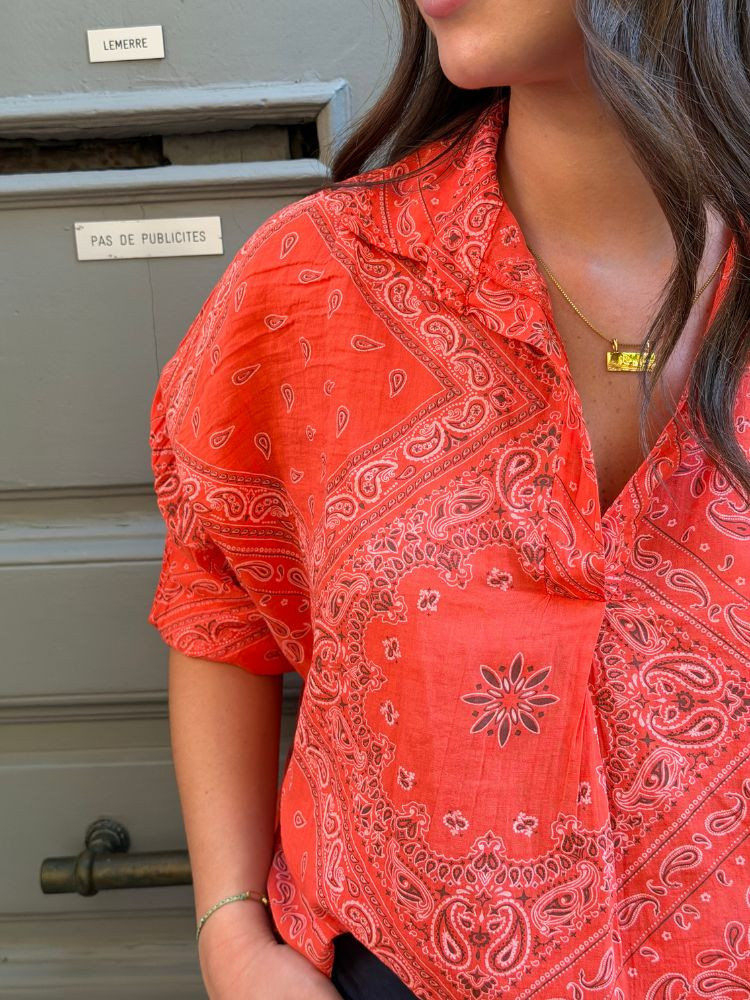 Chemise BANDANA orange