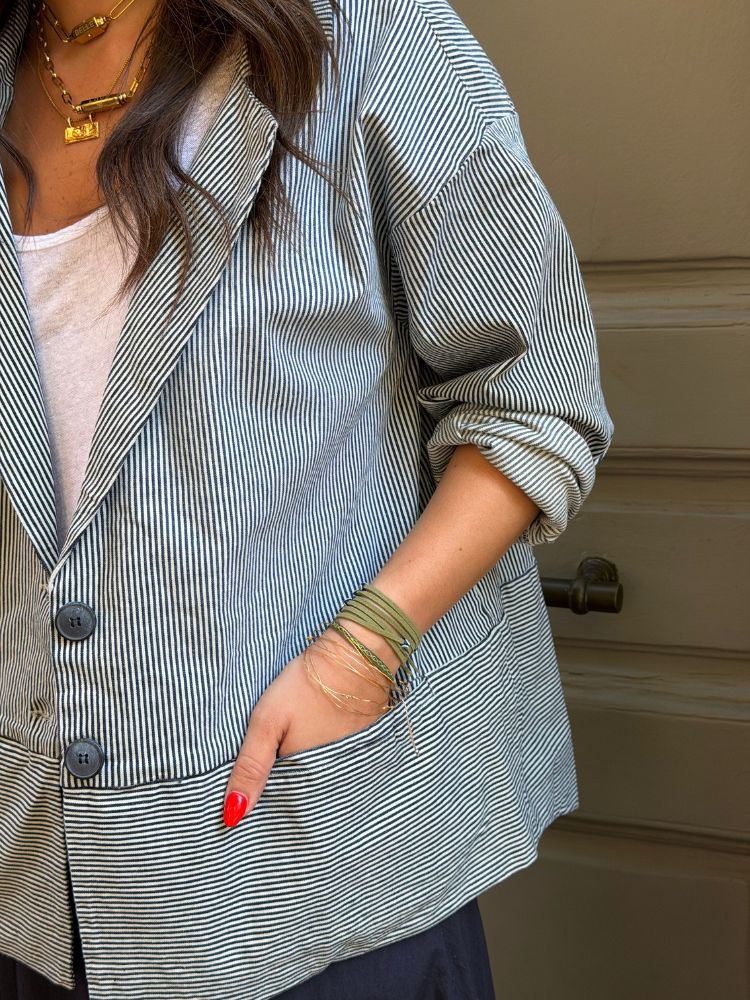 Blazer HADLEY rayé