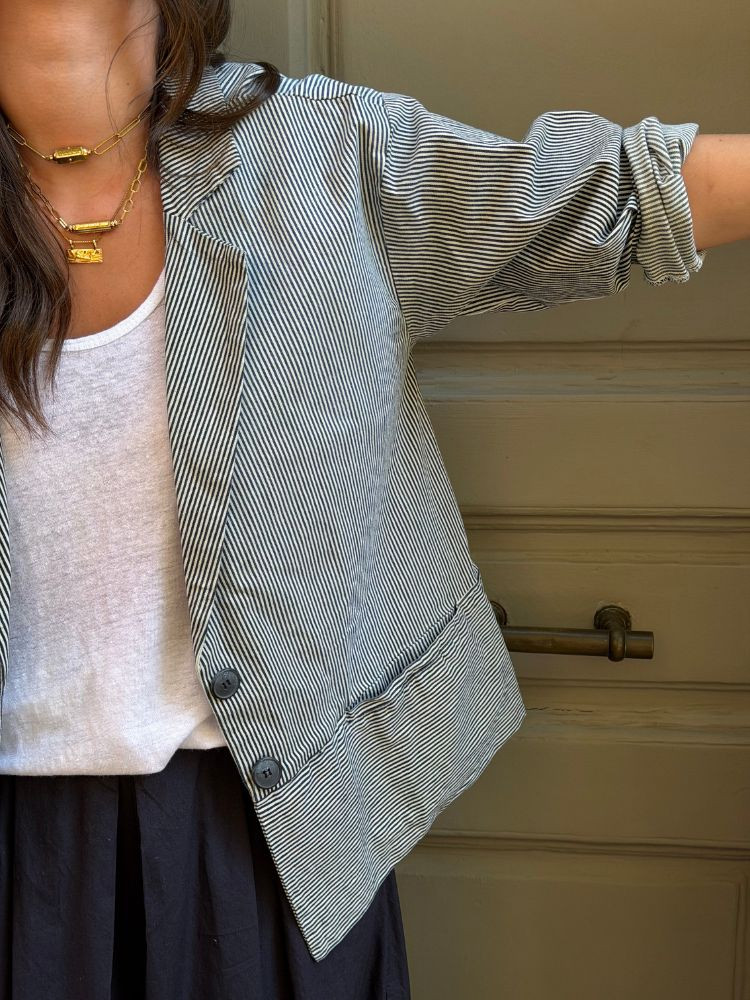 Blazer HADLEY rayé