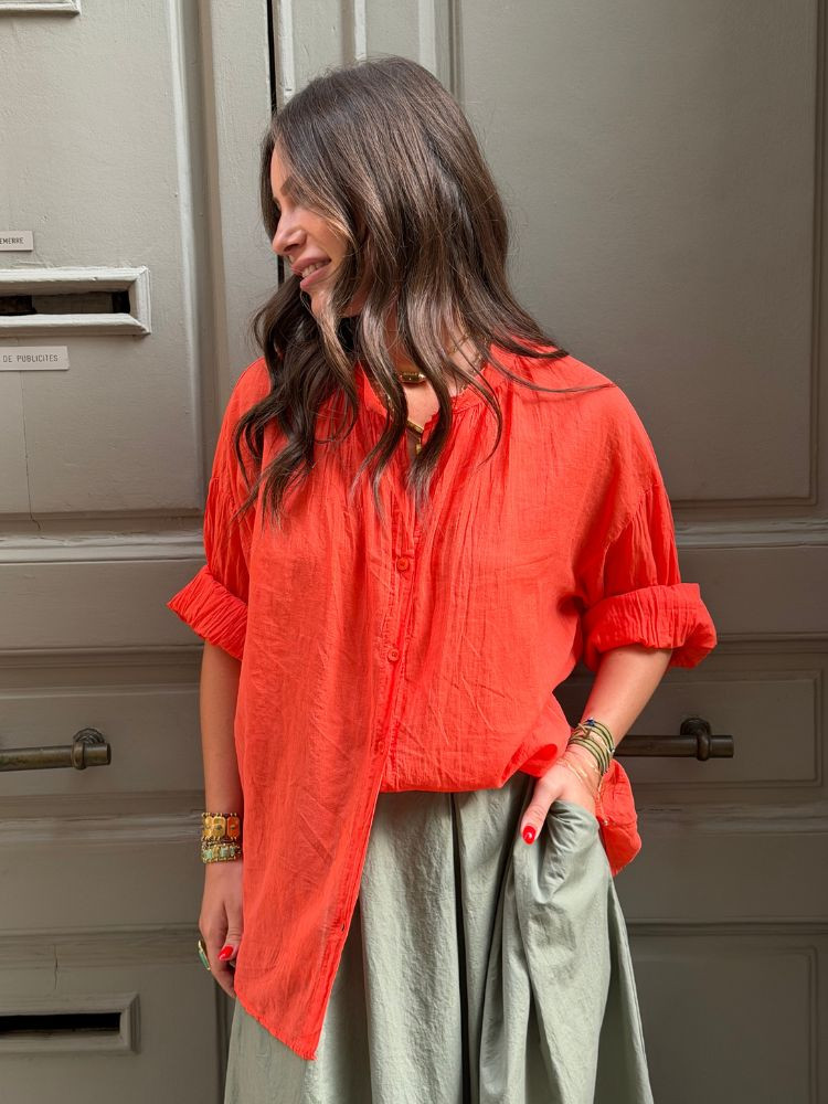 Chemise EDEN corail
