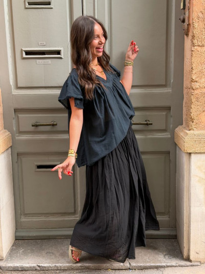Blouse AURORE noir