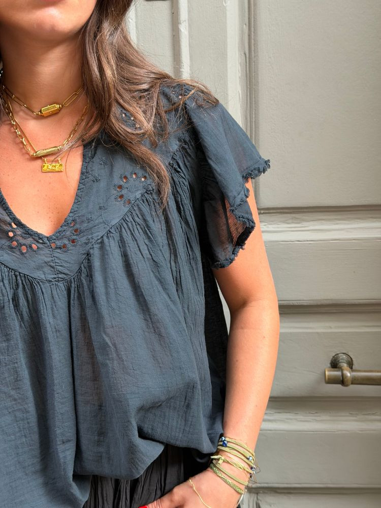 Blouse AURORE noir
