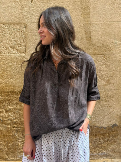 Chemise BANDANA choco