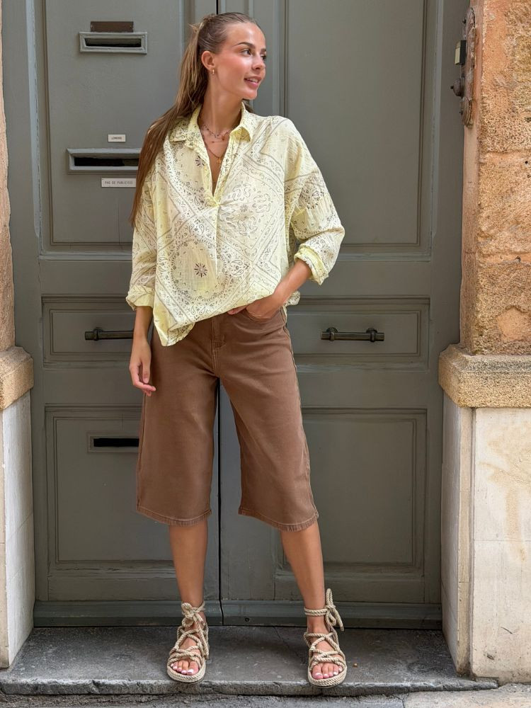 Chemise BANDANA jaune