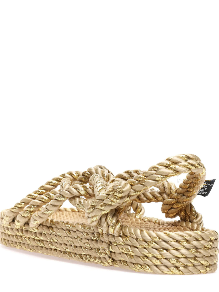 Sandales JC beige & sparkling gold...