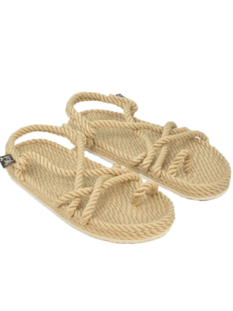 Sandales TOE JOE beige avec semelle