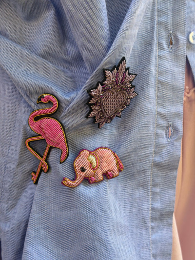 Broche FLAMAND rose