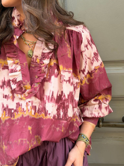 Blouse MONA bordeaux