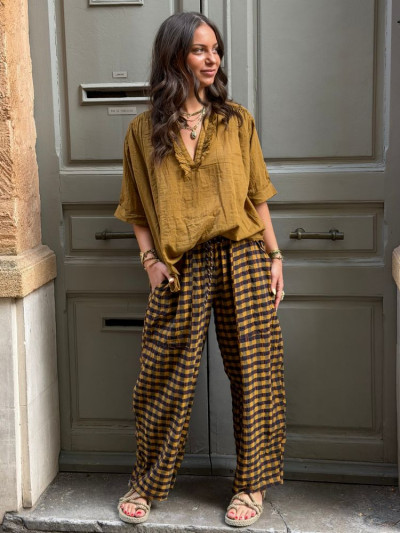 Blouse OSCAR tabac 2