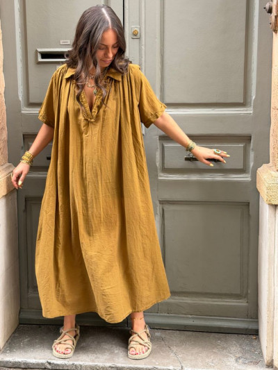 Robe PALOMA tabac