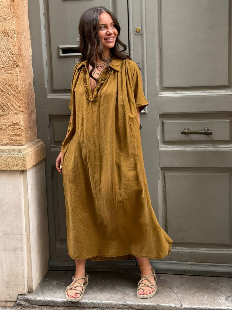 Robe PALOMA tabac