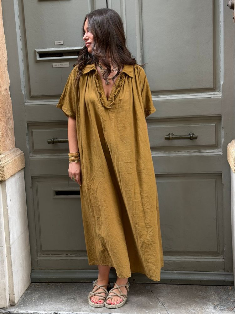 Robe PALOMA tabac