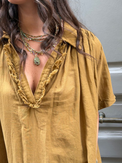 Robe PALOMA tabac