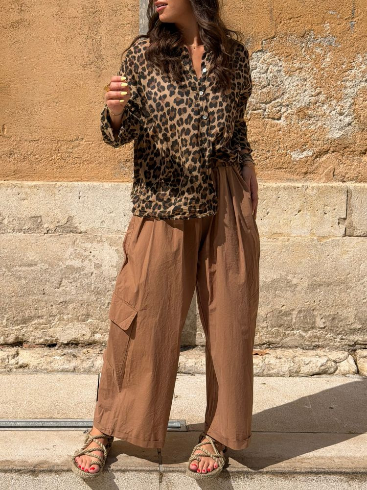 Chemise LEO camel
